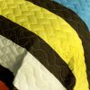 [Colorful Bridge] 3PC Vermicelli-Quilted Patchwork Quilt Set (Full/Queen Size)